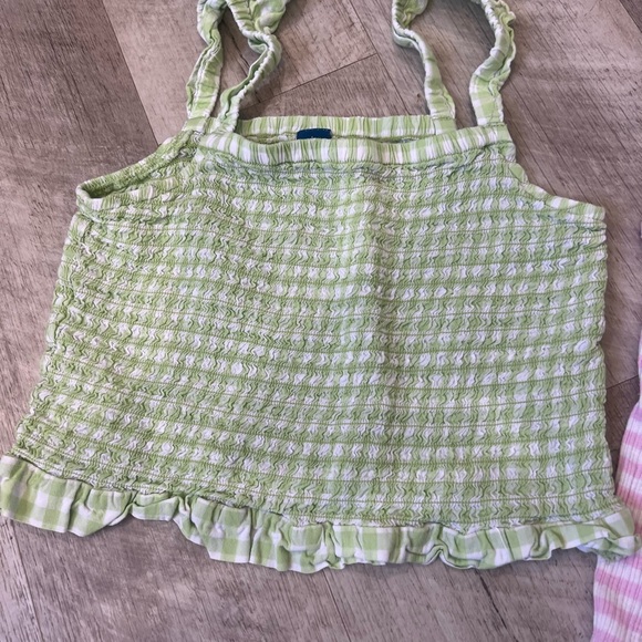 Pink and Green Kids Tank Tops - Picture 5 of 6